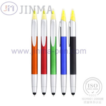 La promoción resaltador bolígrafo Jm - 6018 con un lápiz táctil